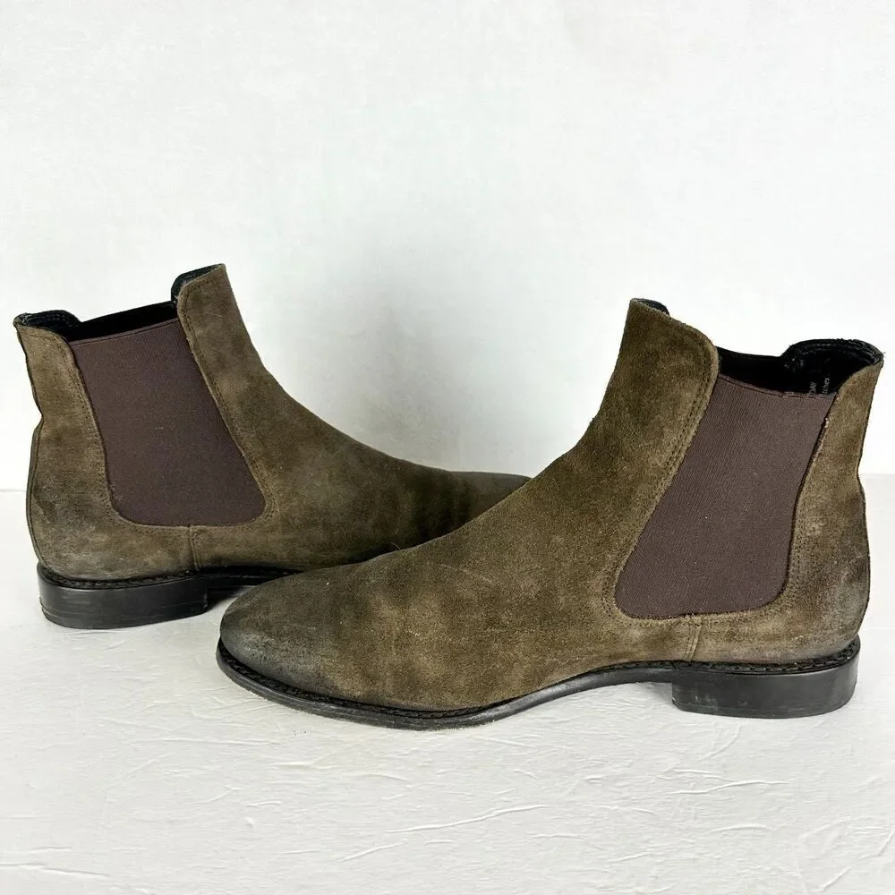 Thursday Boot Company Mens Cavalier Chelsea Boot Size 11.5 Suede Leather Brown